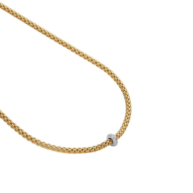 Fope Prima collier geel/wit goud met diamant - 74508CX_BB_G_XBX_043 - #2 Fope Prima collier geel/wit goud met diamant - 74508CX_BB_G_XBX_043 - #2