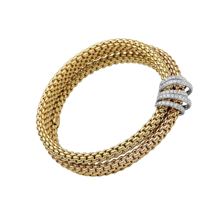 Fope Mialuce flexibele armband geel/wit goud met diamant - 65106BX_PB_G_XBX_00M - #4 Fope Mialuce flexibele armband geel/wit goud met diamant - 65106BX_PB_G_XBX_00M - #4