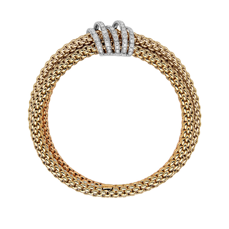 Fope Mialuce flexibele armband geel/wit goud met diamant - 65106BX_PB_G_XBX_00M - #3 Fope Mialuce flexibele armband geel/wit goud met diamant - 65106BX_PB_G_XBX_00M - #3