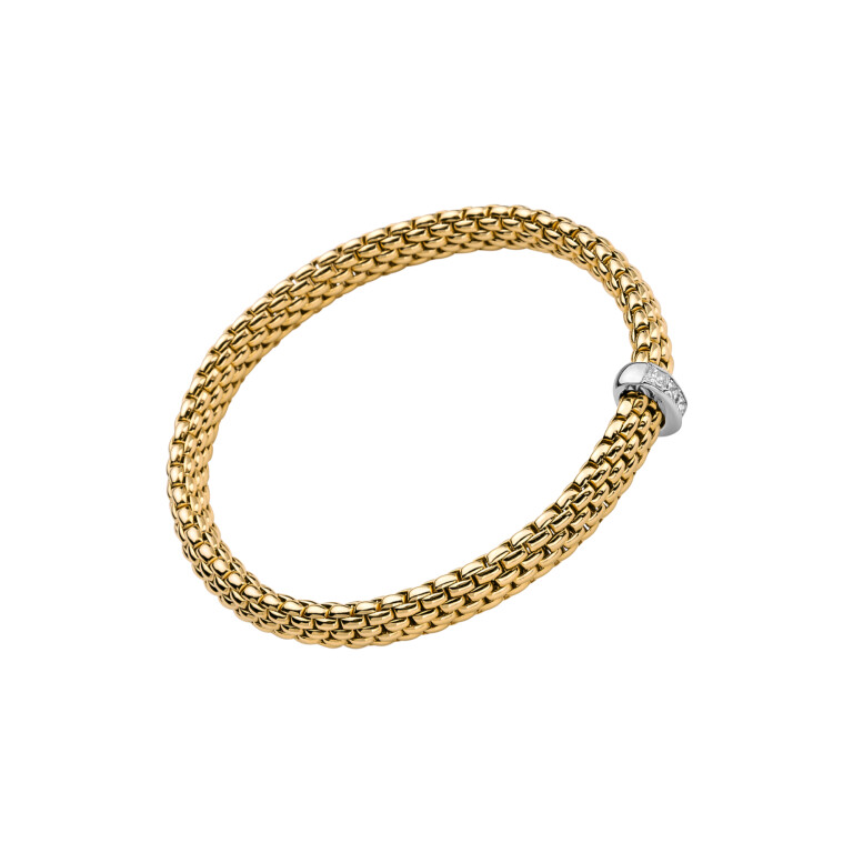 Fope Vendome flexibele armband geel/wit goud met diamant - 58402BX_BB_G_XBX_00M - #3 Fope Vendome flexibele armband geel/wit goud met diamant - 58402BX_BB_G_XBX_00M - #3
