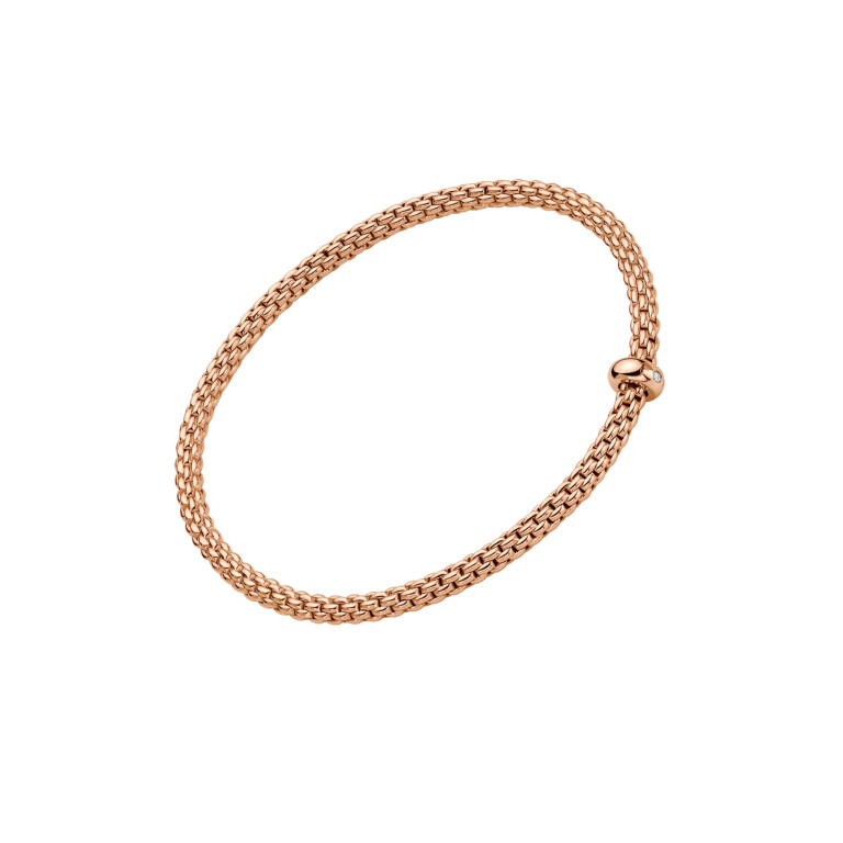 Fope Prima flexibele armband roodgoud met diamant - 01M08BX_BB_R_XRX_00M - #3 Fope Prima flexibele armband roodgoud met diamant - 01M08BX_BB_R_XRX_00M - #3