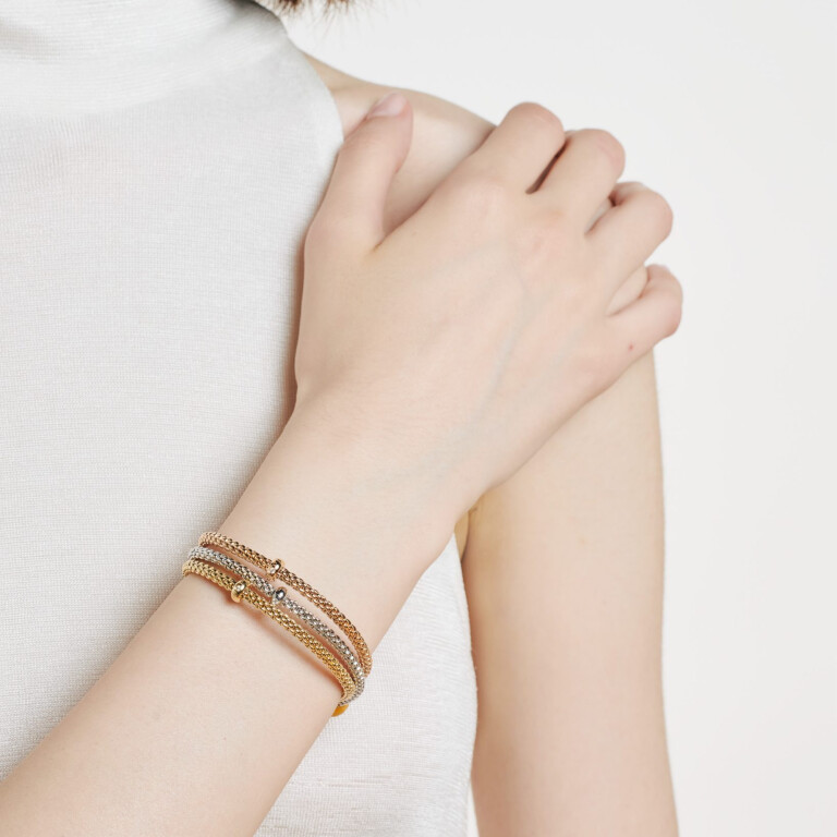 Fope Prima flexibele armband roodgoud met diamant - 01M08BX_BB_R_XRX_00M - #6 Fope Prima flexibele armband roodgoud met diamant - 01M08BX_BB_R_XRX_00M - #6