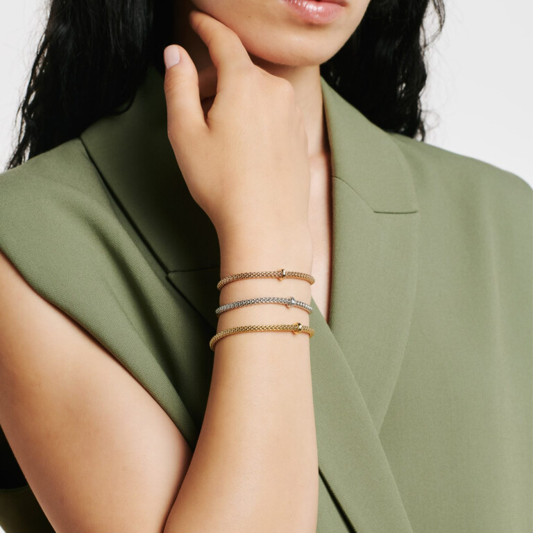 Fope Prima flexibele armband witgoud met diamant - 01M08BX_BB_B_XBX_00S - #6 Fope Prima flexibele armband witgoud met diamant - 01M08BX_BB_B_XBX_00S - #6