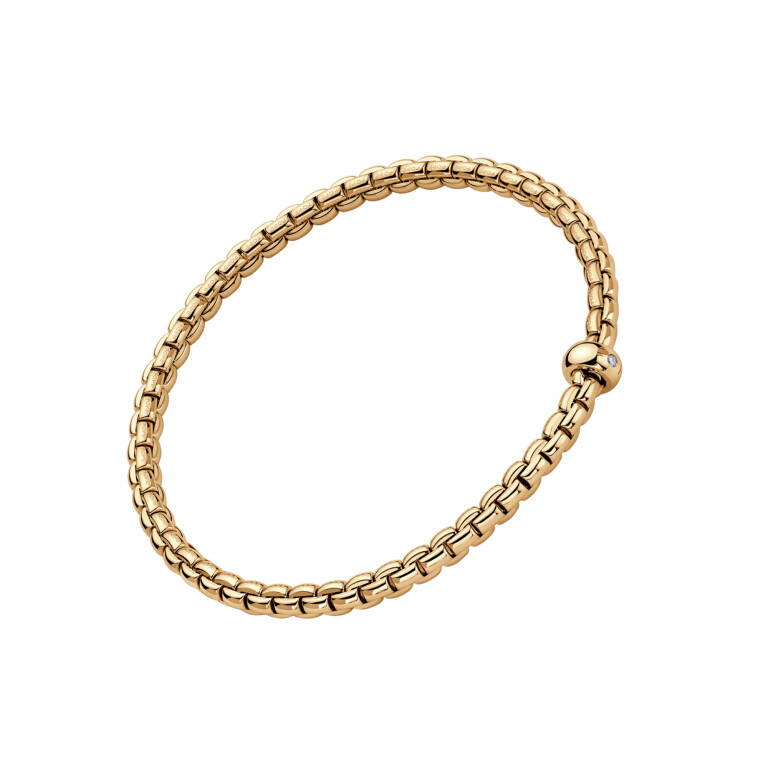 Fope Eka flexibele armband geelgoud met diamant - 01M01BX_BB_G_XGX_00M - #3 Fope Eka flexibele armband geelgoud met diamant - 01M01BX_BB_G_XGX_00M - #3