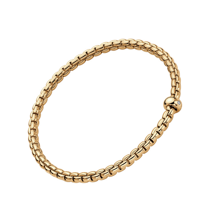 Fope Eka flexibele armband geelgoud met diamant - 01M01BX_BB_G_XGX_00S - #3 Fope Eka flexibele armband geelgoud met diamant - 01M01BX_BB_G_XGX_00S - #3