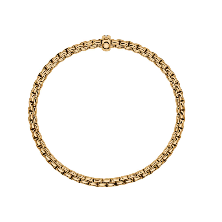 Fope Eka flexibele armband geelgoud met diamant - 01M01BX_BB_G_XGX_00S - #4 Fope Eka flexibele armband geelgoud met diamant - 01M01BX_BB_G_XGX_00S - #4