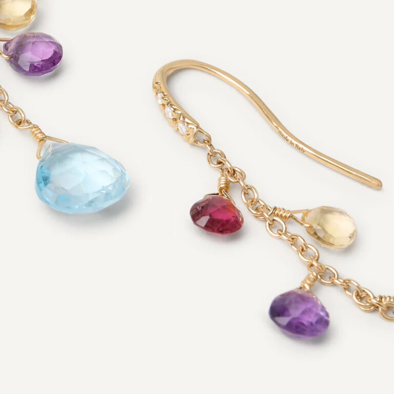 Marco Bicego Paradise oorhangers geelgoud met diamant - OB1743-AB-MIX01T - #4 Marco Bicego Paradise oorhangers geelgoud met diamant - OB1743-AB-MIX01T - #4