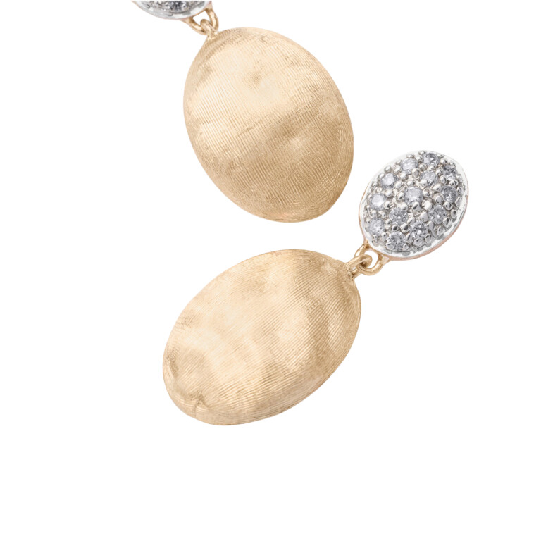 Marco Bicego Siviglia oorhangers geelgoud met diamant - OB1289-B - #4 Marco Bicego Siviglia oorhangers geelgoud met diamant - OB1289-B - #4