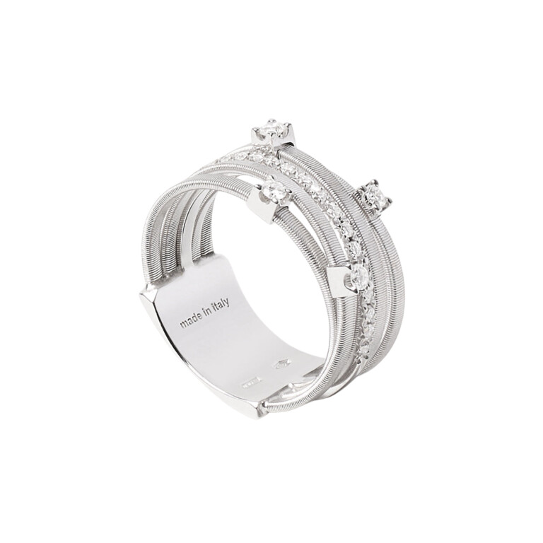 Marco Bicego Goa ring witgoud met diamant - AG270-B2 - #4 Marco Bicego Goa ring witgoud met diamant - AG270-B2 - #4