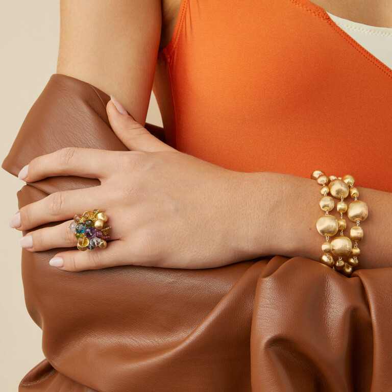 Marco Bicego Africa ring geelgoud met Diversen - AB604-MIX02 - #6 Marco Bicego Africa ring geelgoud met Diversen - AB604-MIX02 - #6