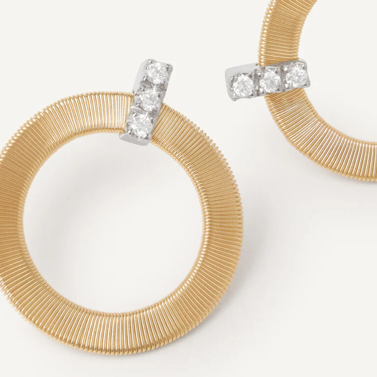 Marco Bicego Masai oorknoppen geel/wit goud met diamant - OG378-B1 - #3 Marco Bicego Masai oorknoppen geel/wit goud met diamant - OG378-B1 - #3