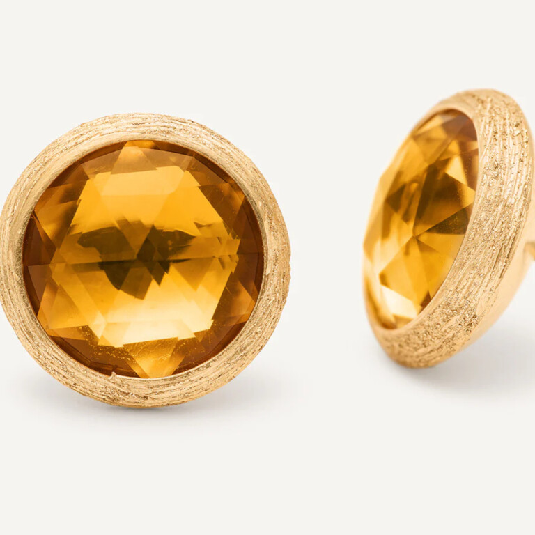 Marco Bicego Jaipur oorknoppen geelgoud met Citrien - OB957-QG01 - #2 Marco Bicego Jaipur oorknoppen geelgoud met Citrien - OB957-QG01 - #2