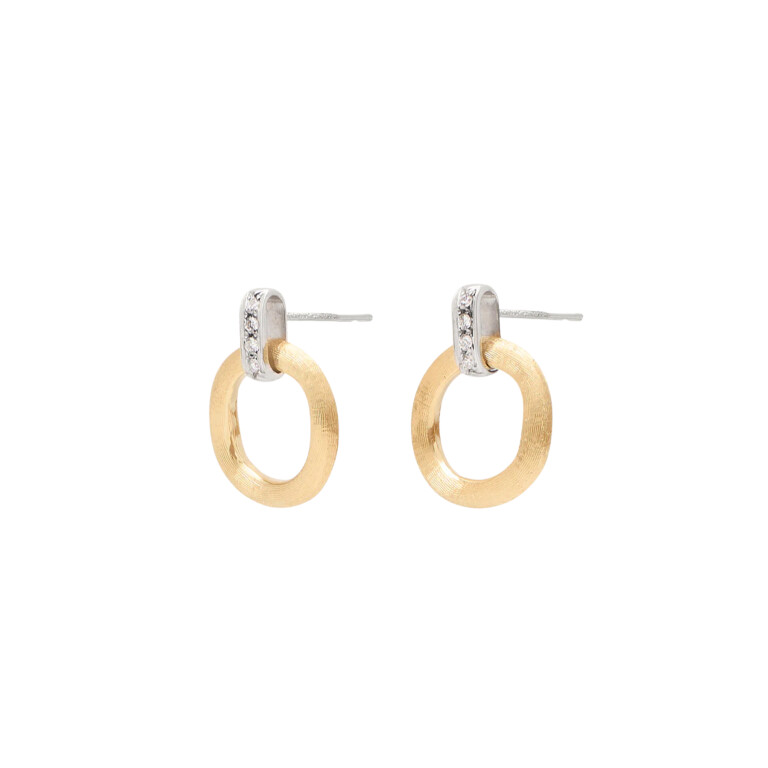 Marco Bicego Jaipur oorhangers geelgoud met diamant - OB1758-B - #2 Marco Bicego Jaipur oorhangers geelgoud met diamant - OB1758-B - #2