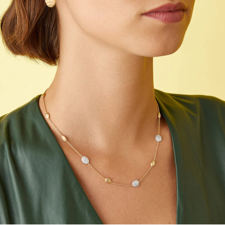 Marco Bicego Siviglia collier geel/wit goud met diamant - CB1838-E-B - #4 Marco Bicego Siviglia collier geel/wit goud met diamant - CB1838-E-B - #4