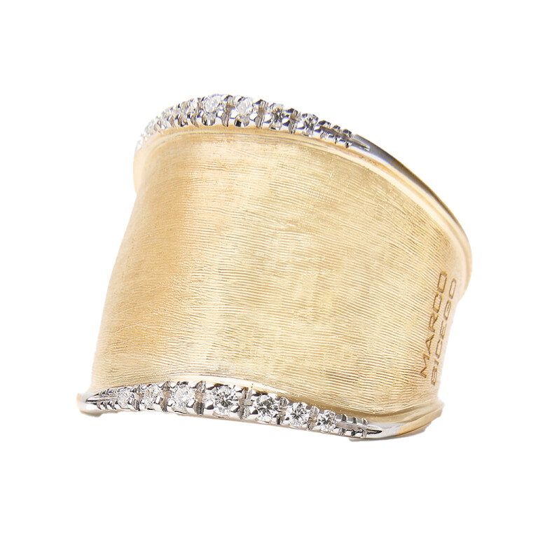 Marco Bicego Lunaria ring geel/wit goud met diamant - AB551-B - #2 Marco Bicego Lunaria ring geel/wit goud met diamant - AB551-B - #2
