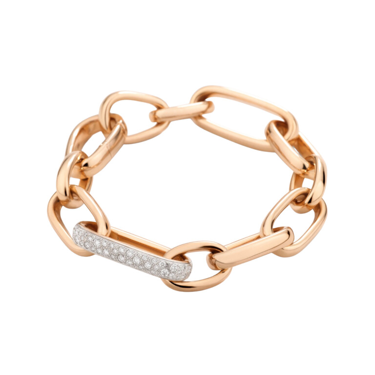 Pomellato Iconica schakel armband roodgoud met diamant - PBB7128 O7WHR DB000 - #2 Pomellato Iconica schakel armband roodgoud met diamant - PBB7128 O7WHR DB000 - #2