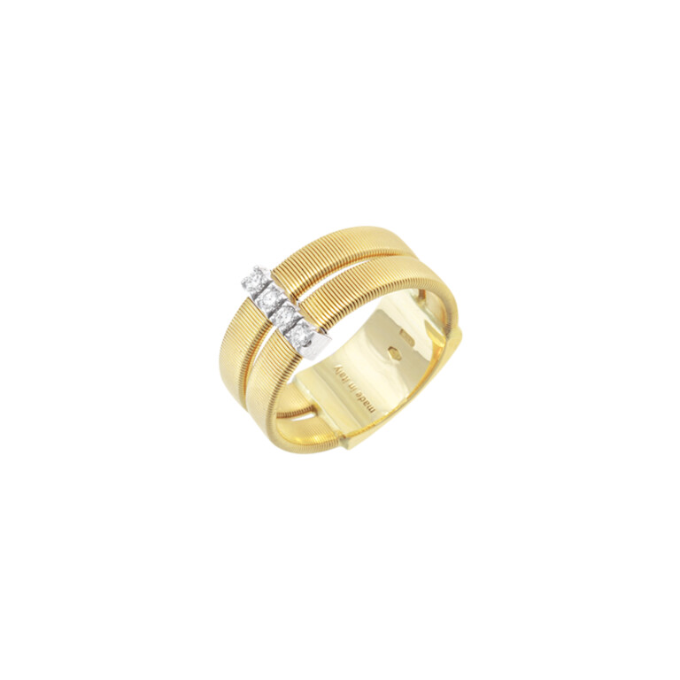 Marco Bicego Masai ring geel/wit goud met diamant - AG344-B - #2 Marco Bicego Masai ring geel/wit goud met diamant - AG344-B - #2