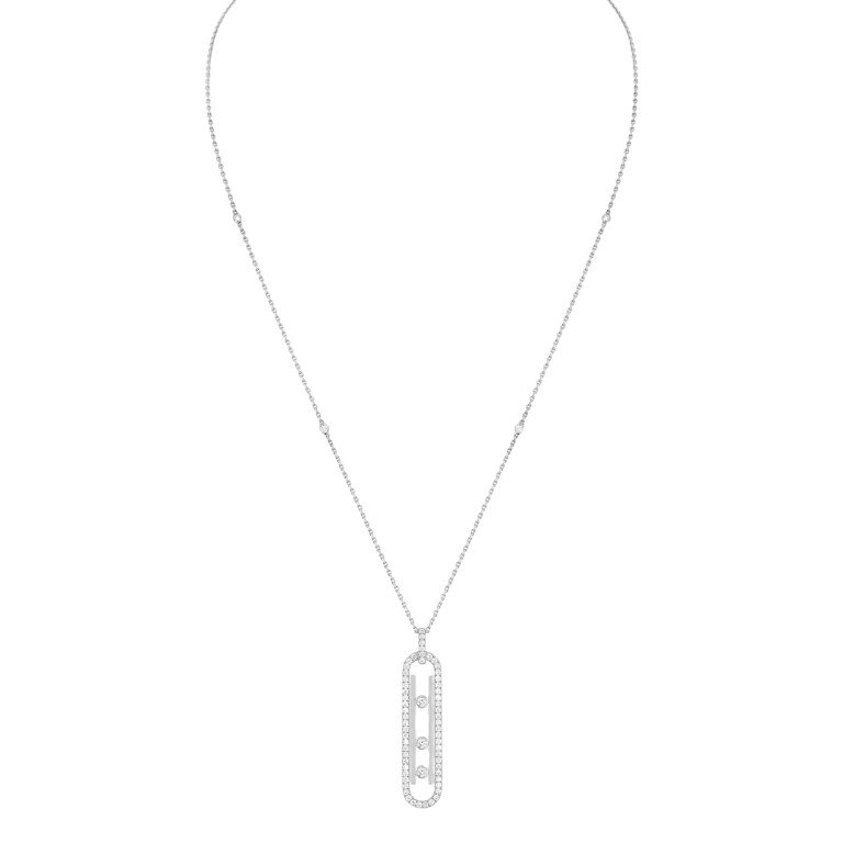 Messika Move 10th collier met hanger witgoud met diamant - 10032-WG - #2 Messika Move 10th collier met hanger witgoud met diamant - 10032-WG - #2