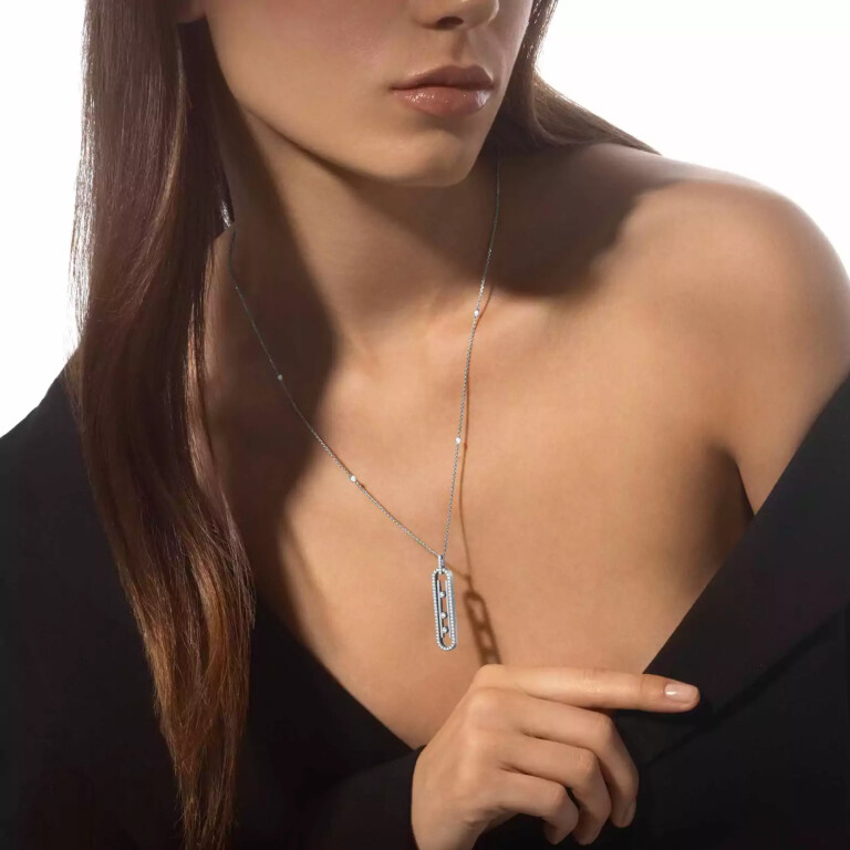Messika Move 10th collier met hanger witgoud met diamant - 10032-WG - #3 Messika Move 10th collier met hanger witgoud met diamant - 10032-WG - #3