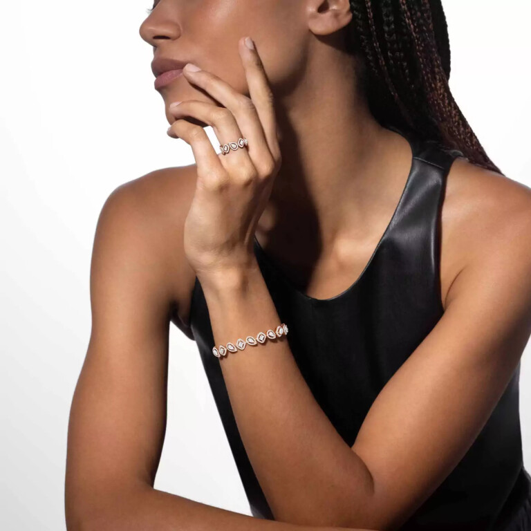 Messika My twin ring roodgoud met diamant - 6705-PG - #2 Messika My twin ring roodgoud met diamant - 6705-PG - #2