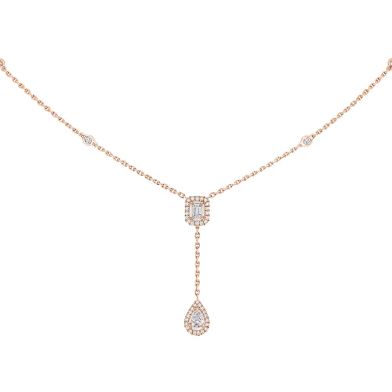 Messika My twin collier met hanger roodgoud met diamant - 6693-PG - #4 Messika My twin collier met hanger roodgoud met diamant - 6693-PG - #4