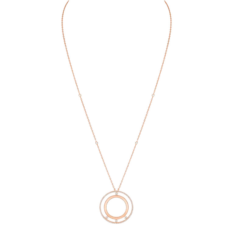 Messika Move Romane collier met hanger roodgoud met diamant - 11169-PG - #2 Messika Move Romane collier met hanger roodgoud met diamant - 11169-PG - #2