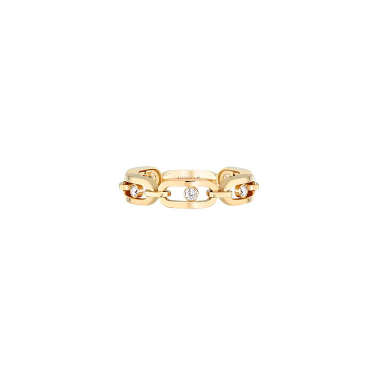 Messika Move Link ring geelgoud met diamant - 12078-YG - #2 Messika Move Link ring geelgoud met diamant - 12078-YG - #2