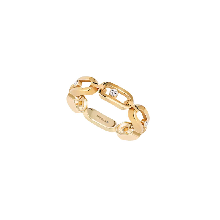 Move Link Ring - Messika  - 12078-YG Move Link Ring - Messika - 12078-YG