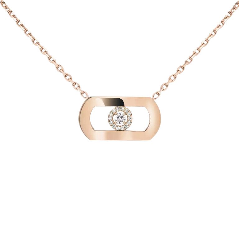 Messika So Move collier roodgoud met diamant - 12944-PG - #3 Messika So Move collier roodgoud met diamant - 12944-PG - #3