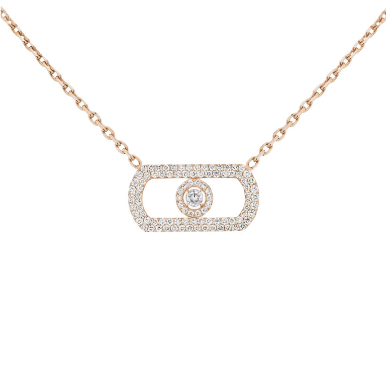 Messika So Move collier roodgoud met diamant - 12945-PG - #2 Messika So Move collier roodgoud met diamant - 12945-PG - #2