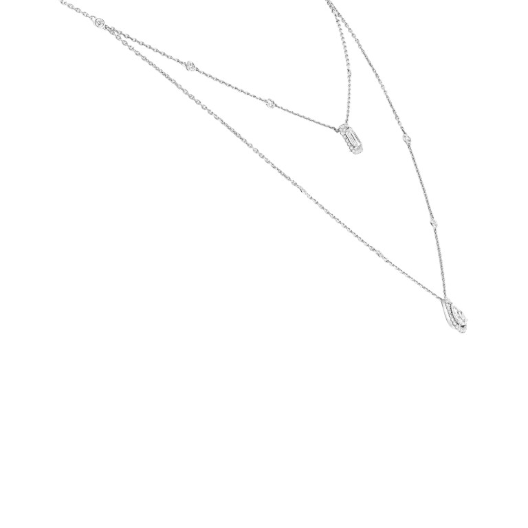 Messika My twin collier met hanger witgoud met diamant - 12966-WG GIA - #2 Messika My twin collier met hanger witgoud met diamant - 12966-WG GIA - #2