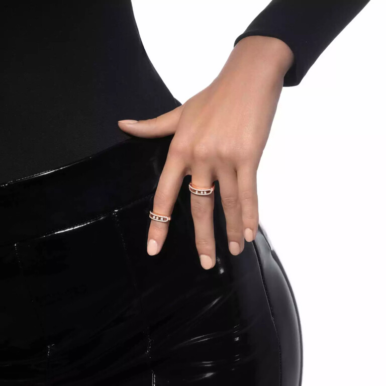Messika Baby Move ring roodgoud met diamant - 4683-PG - #2 Messika Baby Move ring roodgoud met diamant - 4683-PG - #2