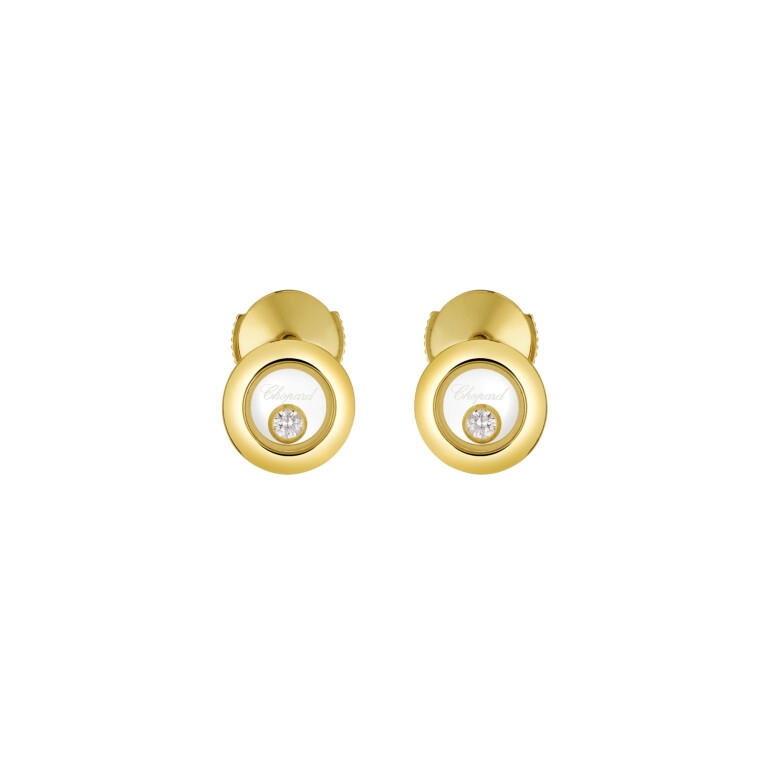 Chopard Happy Diamonds Icons Round oorknoppen geelgoud met diamant - 83A017-0001 - #1 Chopard Happy Diamonds Icons Round oorknoppen geelgoud met diamant - 83A017-0001 - #1