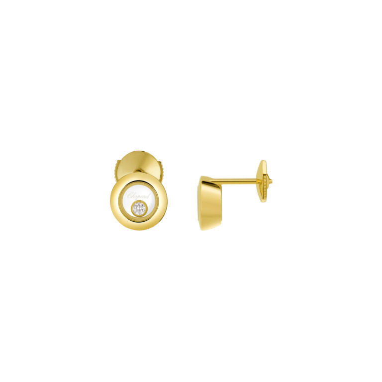 Chopard Happy Diamonds Icons Round oorknoppen geelgoud met diamant - 83A017-0001 - #2 Chopard Happy Diamonds Icons Round oorknoppen geelgoud met diamant - 83A017-0001 - #2