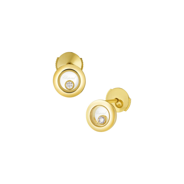 Chopard Happy Diamonds Icons Round oorknoppen geelgoud met diamant - 83A017-0001 - #3 Chopard Happy Diamonds Icons Round oorknoppen geelgoud met diamant - 83A017-0001 - #3