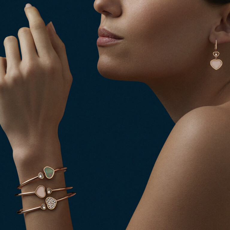 Chopard Happy Diamonds Happy Hearts oorhangers roodgoud met diamant - 837482-5620 - #6 Chopard Happy Diamonds Happy Hearts oorhangers roodgoud met diamant - 837482-5620 - #6