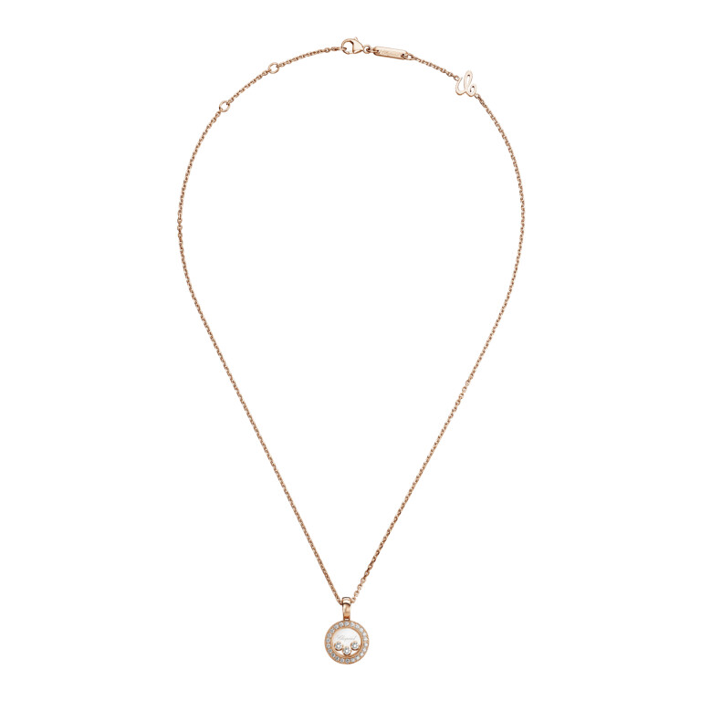 Chopard Happy Diamonds Icons Round collier met hanger roodgoud met diamant - 79A018-5201 - #3 Chopard Happy Diamonds Icons Round collier met hanger roodgoud met diamant - 79A018-5201 - #3