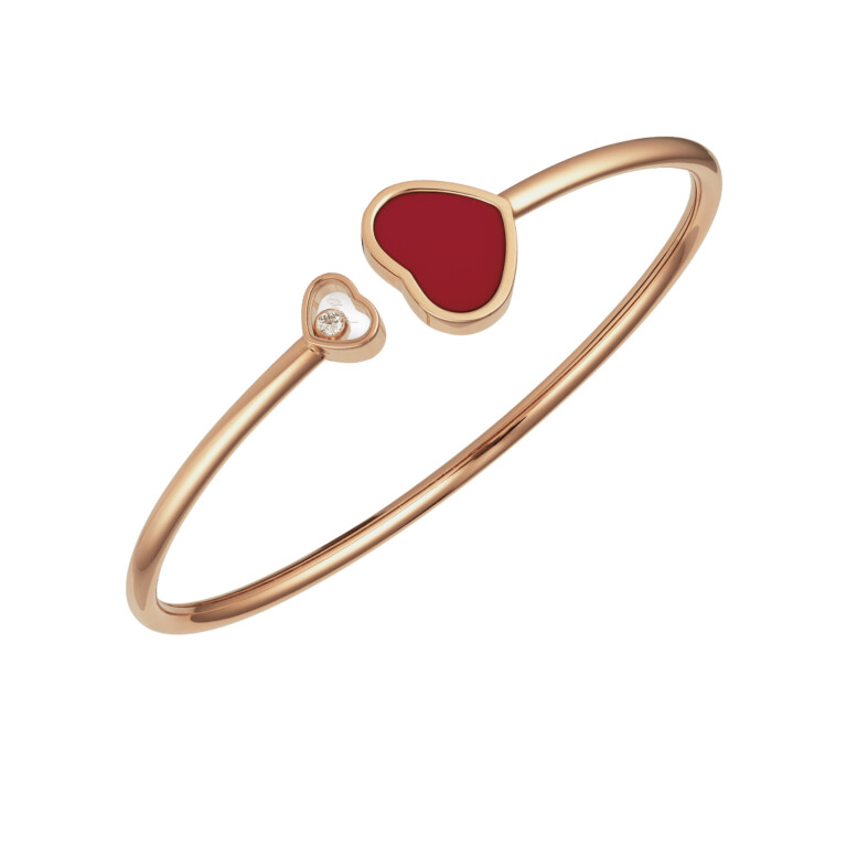 Chopard Happy Diamonds Happy Hearts spang armband roodgoud met diamant - 857482-5703 - #2 Chopard Happy Diamonds Happy Hearts spang armband roodgoud met diamant - 857482-5703 - #2