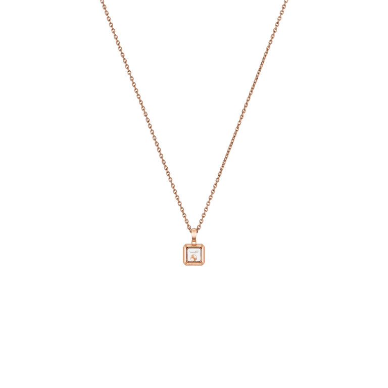 Chopard Happy Diamonds Icons Square collier met hanger roodgoud met diamant - 79A114-5001 - #4 Chopard Happy Diamonds Icons Square collier met hanger roodgoud met diamant - 79A114-5001 - #4