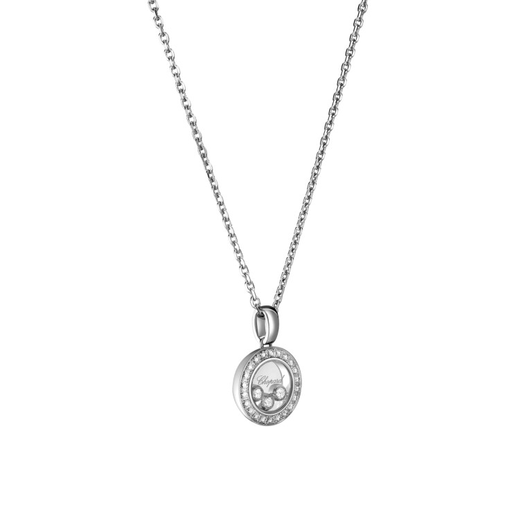 Chopard Happy Diamonds Icons Round collier met hanger witgoud met diamant - 79A018-1201 - #3 Chopard Happy Diamonds Icons Round collier met hanger witgoud met diamant - 79A018-1201 - #3
