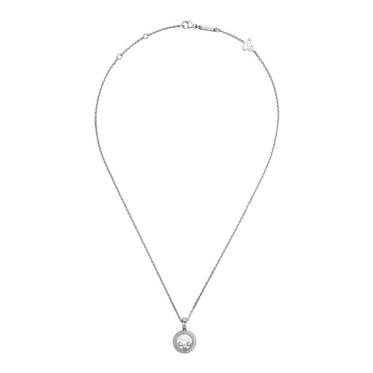 Chopard Happy Diamonds Icons Round collier met hanger witgoud met diamant - 79A018-1201 - #4 Chopard Happy Diamonds Icons Round collier met hanger witgoud met diamant - 79A018-1201 - #4