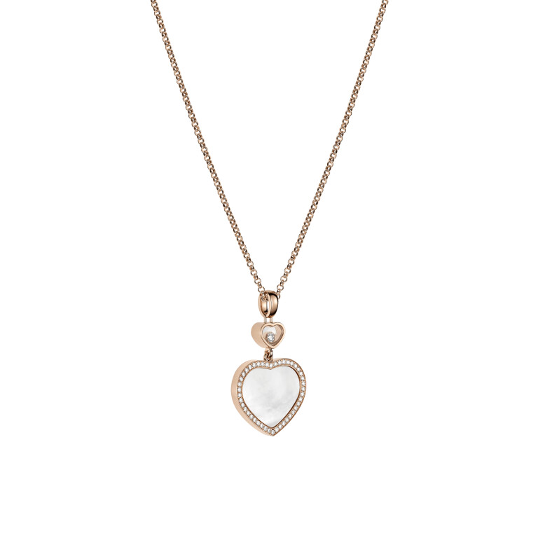 Chopard Happy Diamonds Happy Hearts collier met hanger roodgoud met diamant - 79A074-5301 - #4 Chopard Happy Diamonds Happy Hearts collier met hanger roodgoud met diamant - 79A074-5301 - #4
