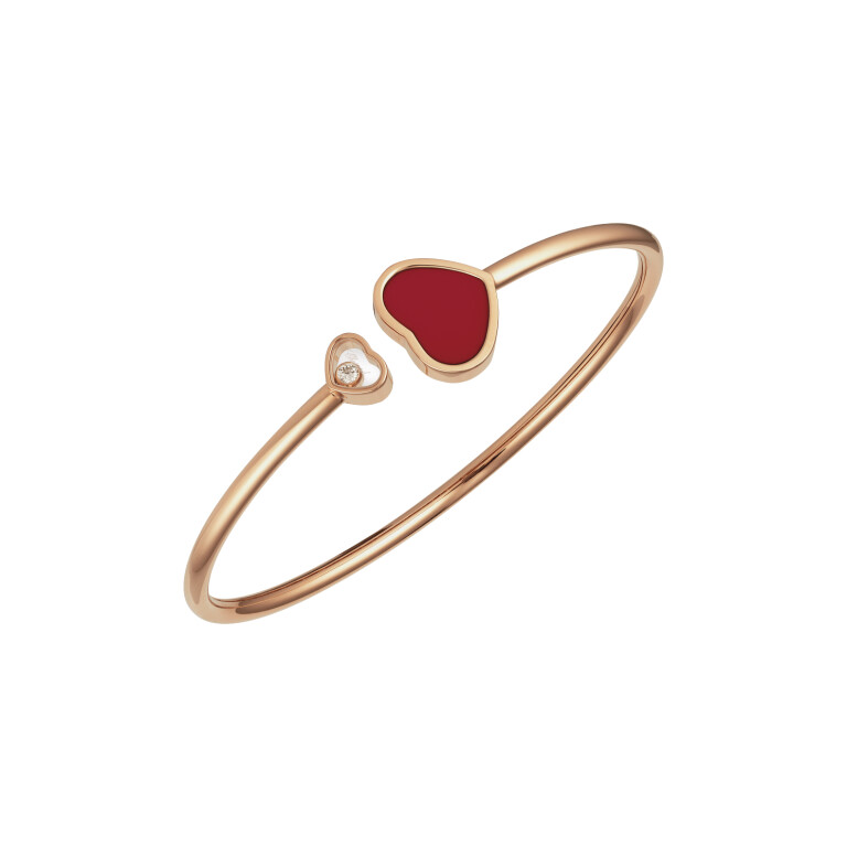 Chopard Happy Diamonds Happy Hearts spang armband roodgoud met diamant - 857482-5702 - #2 Chopard Happy Diamonds Happy Hearts spang armband roodgoud met diamant - 857482-5702 - #2