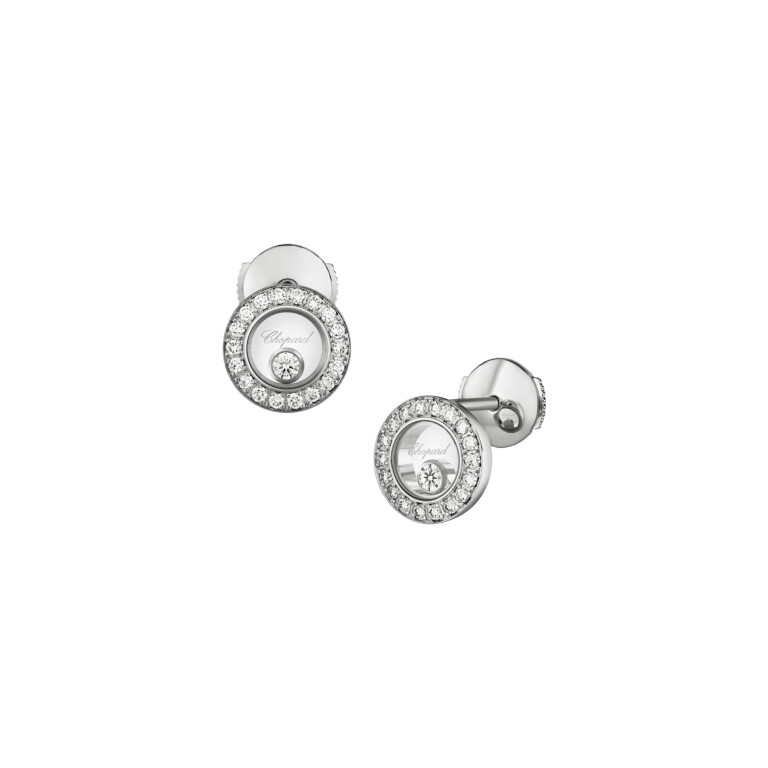 Chopard Happy Diamonds Icons Round oorknoppen witgoud met diamant - 83A017-1201 - #3 Chopard Happy Diamonds Icons Round oorknoppen witgoud met diamant - 83A017-1201 - #3