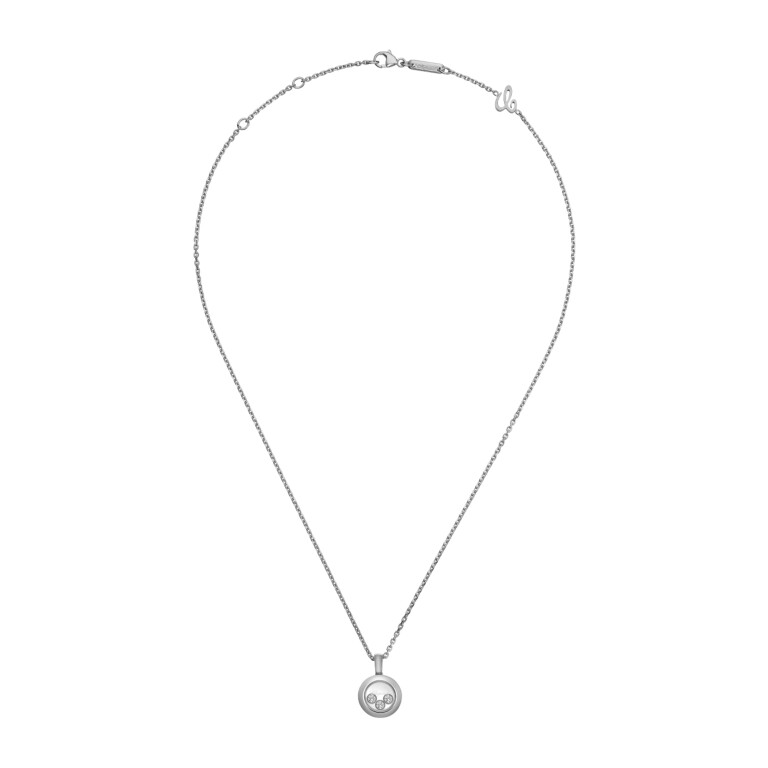 Chopard Happy Diamonds Icons Round collier met hanger witgoud met diamant - 79A018-1001 - #4 Chopard Happy Diamonds Icons Round collier met hanger witgoud met diamant - 79A018-1001 - #4