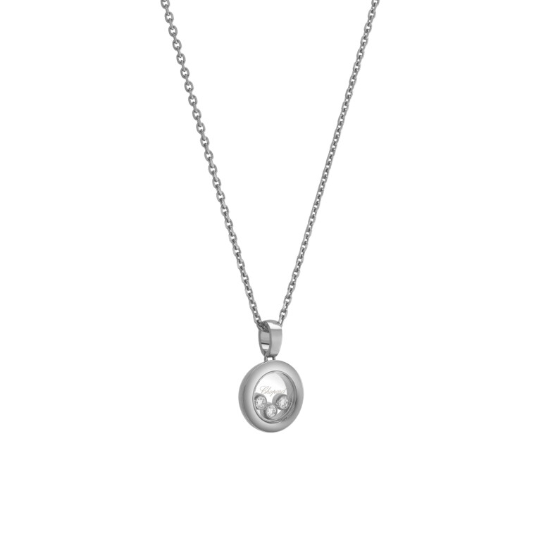Chopard Happy Diamonds Icons Round collier met hanger witgoud met diamant - 79A018-1001 - #5 Chopard Happy Diamonds Icons Round collier met hanger witgoud met diamant - 79A018-1001 - #5