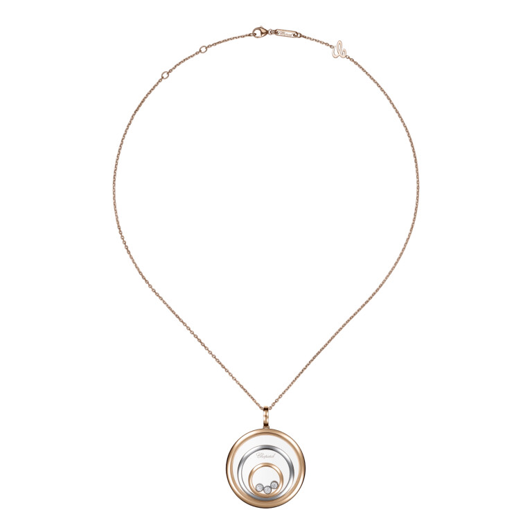 Chopard Happy Diamonds Happy Spirit collier rosé/wit goud met diamant - 798232-9001 - #4 Chopard Happy Diamonds Happy Spirit collier rosé/wit goud met diamant - 798232-9001 - #4
