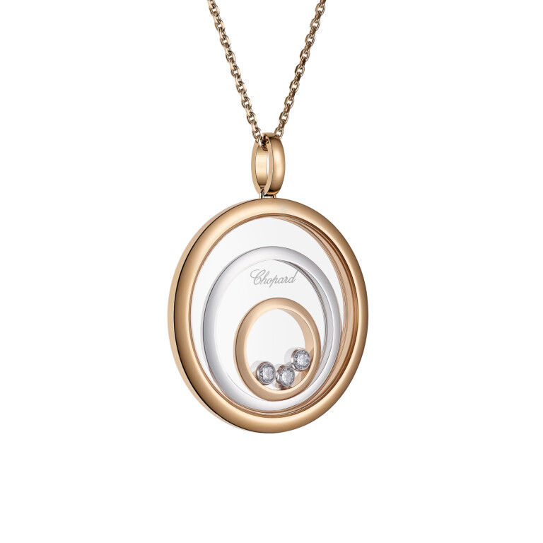 Chopard Happy Diamonds Happy Spirit collier rosé/wit goud met diamant - 798232-9001 - #5 Chopard Happy Diamonds Happy Spirit collier rosé/wit goud met diamant - 798232-9001 - #5