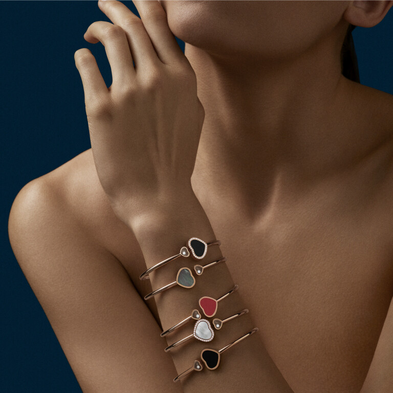 Chopard Happy Diamonds Happy Hearts spang armband roodgoud met diamant - 85A074-5303 - #5 Chopard Happy Diamonds Happy Hearts spang armband roodgoud met diamant - 85A074-5303 - #5