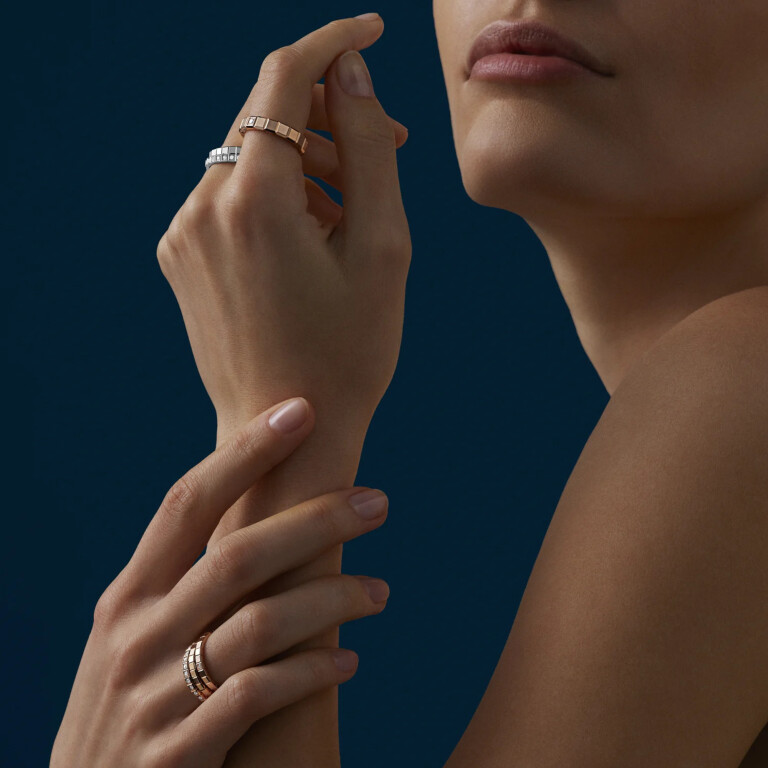 Chopard Ice Cube Mini ring witgoud met diamant - 827702-1259 - #6 Chopard Ice Cube Mini ring witgoud met diamant - 827702-1259 - #6